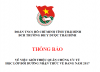 Thông báo về việc giới thiệu quần chúng ưu tú học lớp bồi dưỡng nhận thức về Đảng