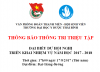 Thông tri triệu tập đại biểu dự Hội nghị triển khai nhiệm vụ năm học 2017 - 2018