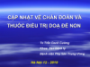 Cập nhật về chẩn đoán và thuốc điều trị  dọa đẻ non