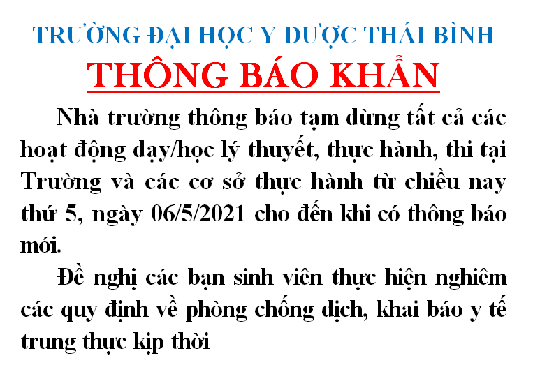 TB NGHỈ DỊCH